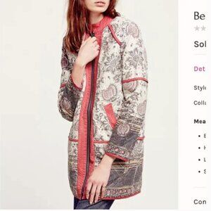 Free People Belario Quilted Jacket Medium